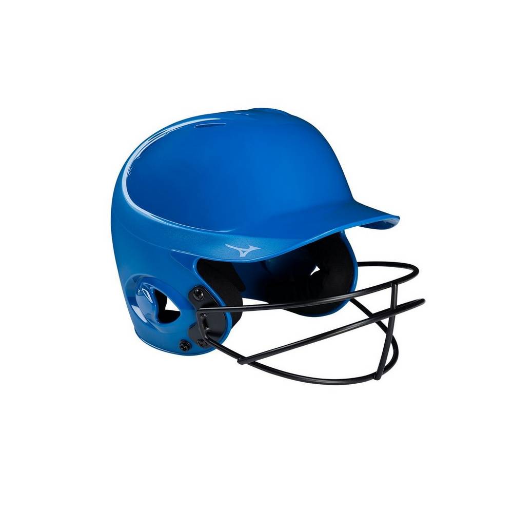 Mizuno MVP Series Solid Batting Helmet with Fastpitch Softball Mask Női Sisak Királykék SHC451380